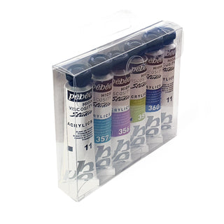 Pebeo Studio Acrylics Paint Dyna Iridescent Set 6 x 20ml