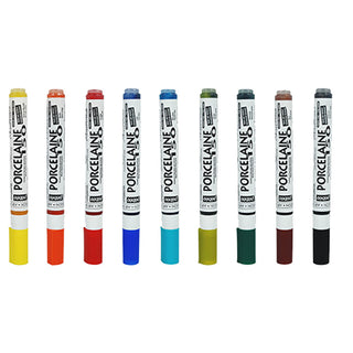 Pebeo Porcelaine 150 Fine 0.7mm Markers Set 9pc