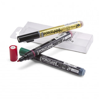Pebeo Porcelaine 150 Marker Christmas Colours Set of 3