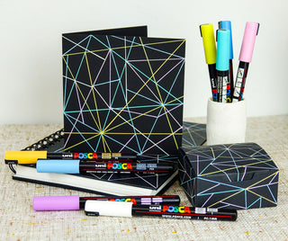 Uni POSCA Paint Markers PC-1MR Ultra-Fine Set of 8 Pastel Colours