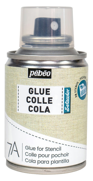 Pebeo Setacolor 7A Fabric Spray Paint 100ml - Glue for Stencil