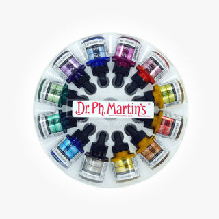 Dr. Ph. Martin's Iridescent Calligraphy Colour Ink 12 x 30ml Set #2