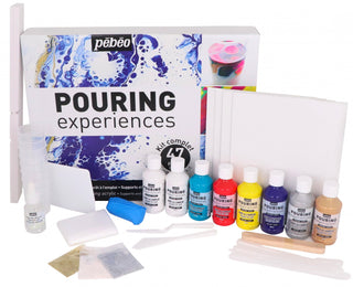 Pebeo Pouring Experiences Complete 47 Piece Kit