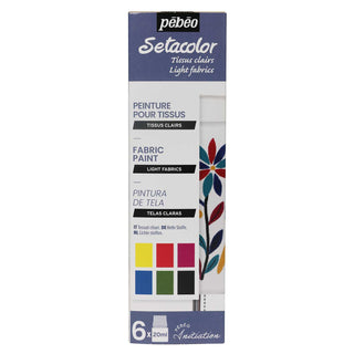 Pebeo Setacolor Light Initiation Set 6 x 20ml