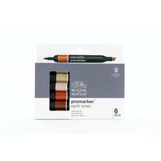 Winsor & Newton Promarker 6 Earth Tones Set