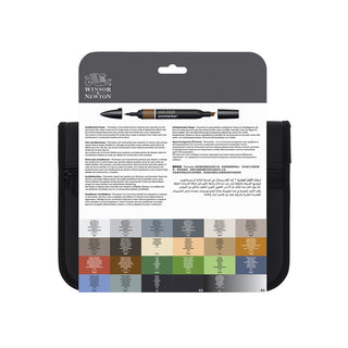 Winsor & Newton Promarker Architectural Tones Wallet 24 Set