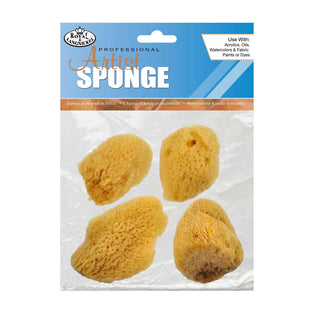 Royal & Langnickel Artist Medium Sea Silk Sponge Set of 4