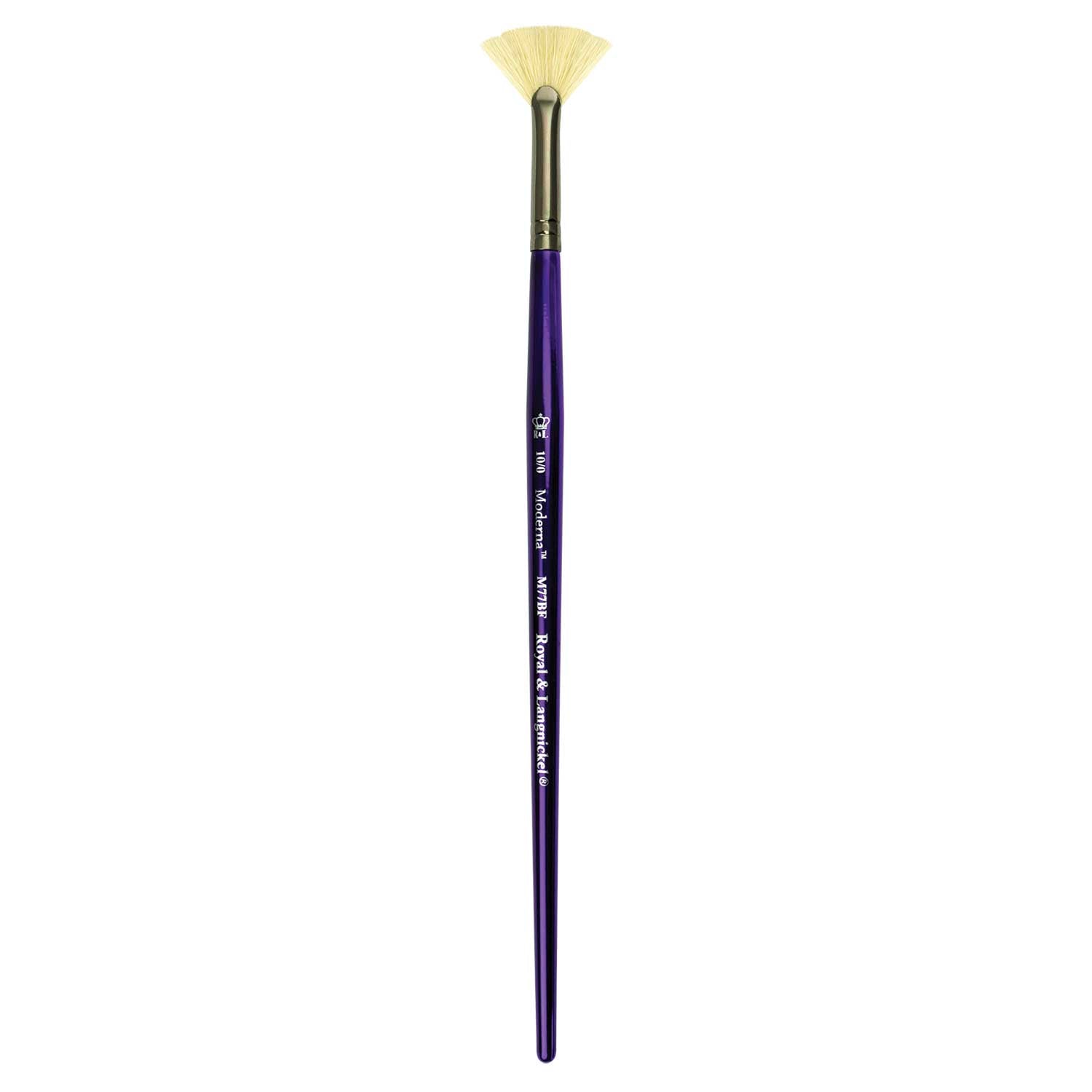 Royal & Langnickel Moderna Series 77 All Media Paint Brushes - Bristle Fan