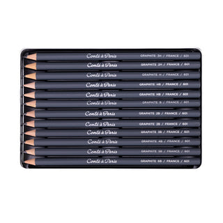 Conte a Paris 12 Assorted Graphite Pencils Drawing Set