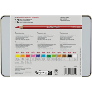 Conte a Paris Pastel Pencil Assorted 12 Tin Set