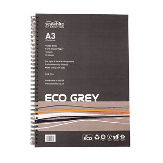 Seawhite of Brighton Eco Grey Corn Crush Paper Pad A3