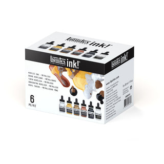 Liquitex Acrylic Ink Iridescents Box Set 6 x 30ml