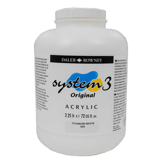 Daler Rowney System 3 Acrylic 2.25 Litres - 009 Titanium White