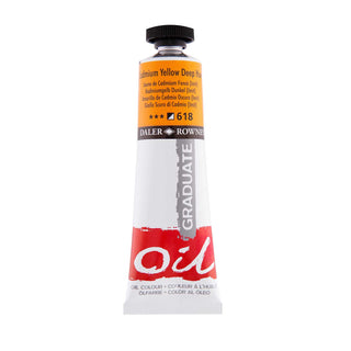 Daler Rowney Graduate Oil Colour 38ml - 618 Cadmium Yellow Deep Hue