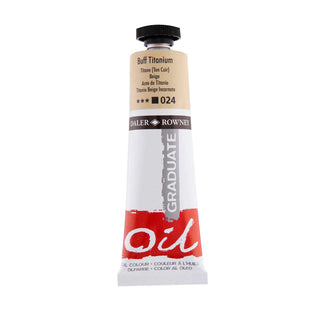 Daler Rowney Graduate Oil Colour 38ml - 024 Buff Titanium