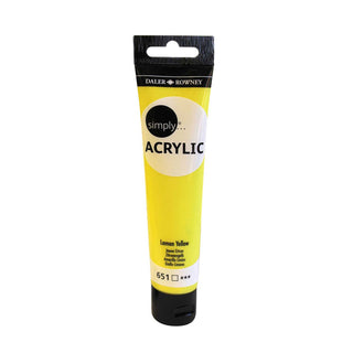 Daler Rowney Simply Acrylic 75ml - 651 Lemon Yellow