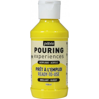 Pebeo Pouring Experiences Acrylic 118ml - Primary Yellow
