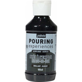 Pebeo Pouring Experiences Acrylic 118ml - Ivory Black