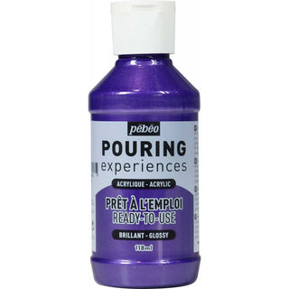 Pebeo Pouring Experiences Acrylic 118ml - Metallic Purple