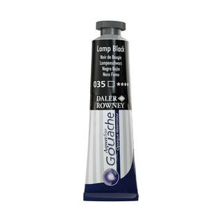 Daler Rowney Aquafine Gouache 15ml - 035 Lamp Black