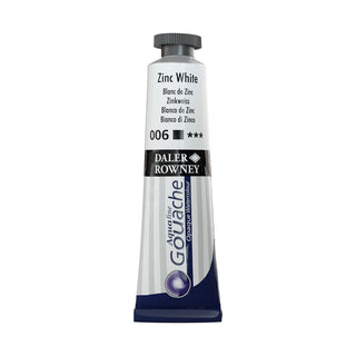 Daler Rowney Aquafine Gouache 15ml - 006 Zinc White