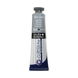 Daler Rowney Aquafine Gouache 15ml - 702 Silver Imit