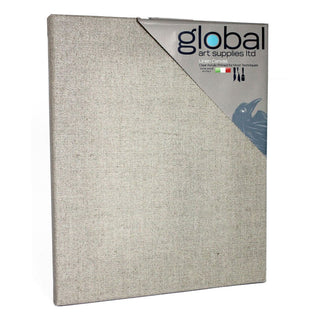 Global Art Supplies Natural Linen Canvases (Packs of 4)