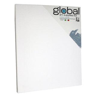 Global Art Supplies Primed Cotton Canvases (Packs of 4)