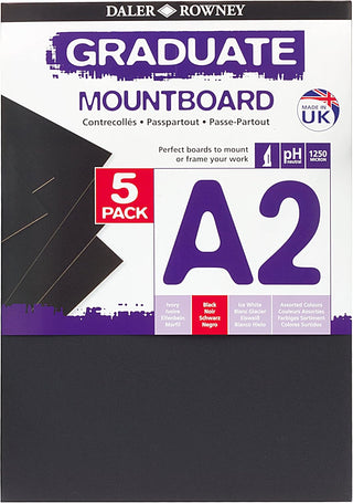 Daler Rowney Graduate Mount Board A2 (Packs of 5)