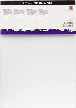 Daler Rowney Graduate Mount Board A2 (Packs of 5)