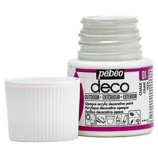 Pebeo Deco Outdoor Paint 45ml - 01 Chalk