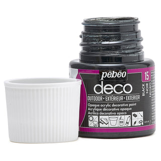 Pebeo Deco Outdoor Paint 45ml - 15 Black