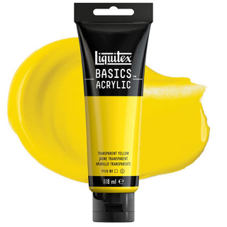 Liquitex Basics Acrylic Colour 118ml - 45 Transparent Yellow