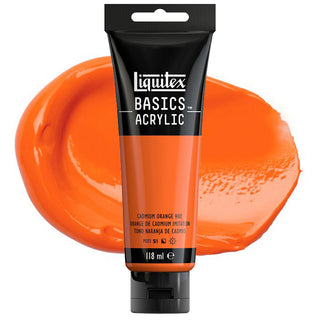 Liquitex Basics Acrylic Colour 118ml - 720 Cadmium Orange Hue