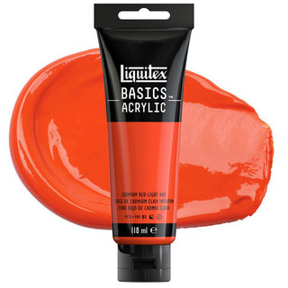 Liquitex Basics Acrylic Colour 118ml - 510 Cadmium Red Light Hue