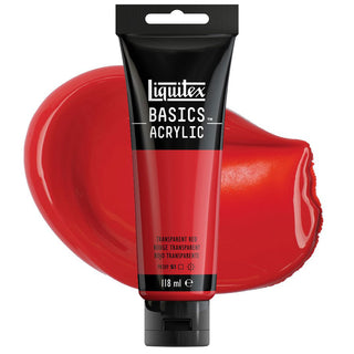 Liquitex Basics Acrylic Colour 118ml - 47 Transparent Red