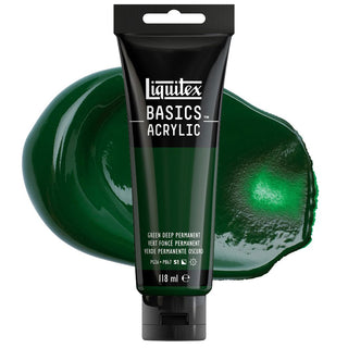 Liquitex Basics Acrylic Colour 118ml - 350 Green Deep Permanent