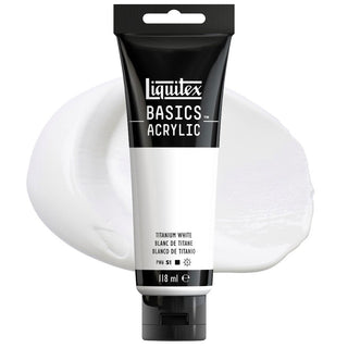 Liquitex Basics Acrylic Colour 118ml - 432 Titanium White