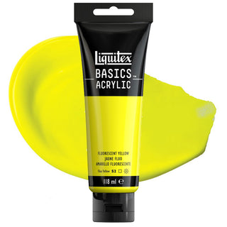 Liquitex Basics Acrylic Colour 118ml - 981 Fluorescent Yellow