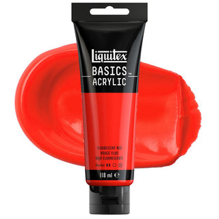 Liquitex Basics Acrylic Colour 118ml - 983 Fluorescent Red