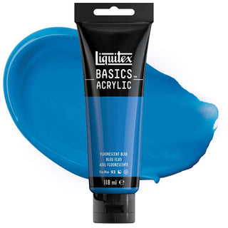 Liquitex Basics Acrylic Colour 118ml - 984 Fluorescent Blue