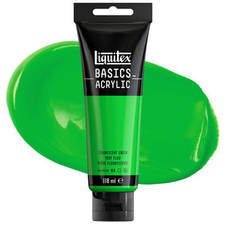 Liquitex Basics Acrylic Colour 118ml - 985 Fluorescent Green