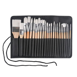 Studio 22 Synthetic Paint Brush Roll Set of 24