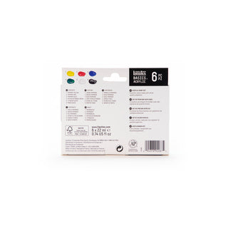 Liquitex Basics Acrylic Paint Set 6 x 22ml