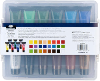 Royal & Langnickel Acrylic Paint Set 24 x 22ml in Reusable Case