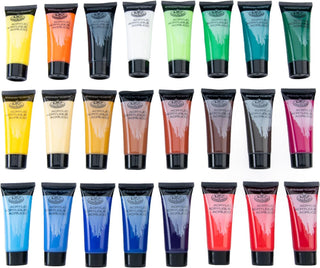 Royal & Langnickel Acrylic Paint Set 24 x 22ml in Reusable Case