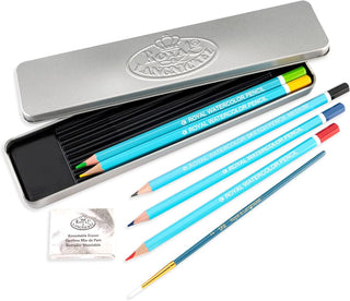 Royal & Langnickel Watercolour Pencils Mini Tin Set
