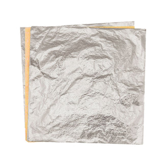 Seawhite of Brighton Imitation Silver Leaf 14 x 14cm (25 Sheets)