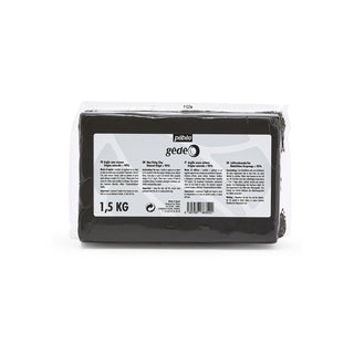 Pebeo Gedeo Self-Hardening Modelling Clay, Black, 1.5kg