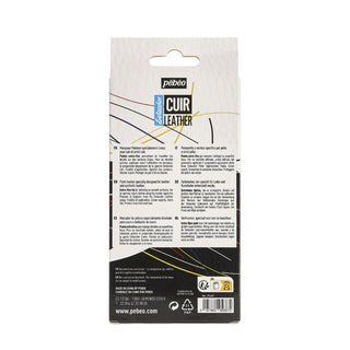 Pebeo Setacolor Leather Marker Primary Set 5pc